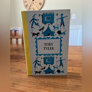 Toby Tyler Book with Yellow and Blue Cover